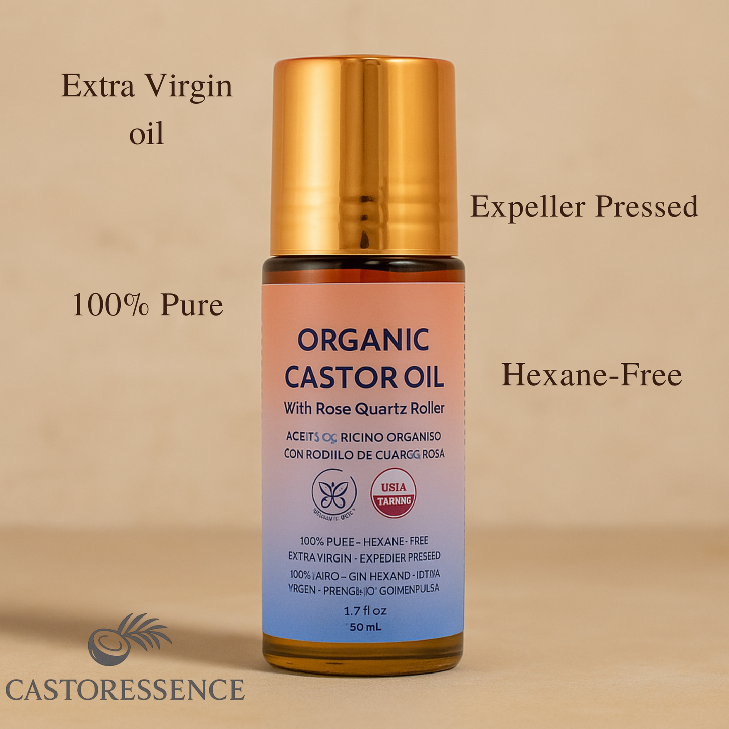 Instant Castor Oil Roll-on For Hair & Skin